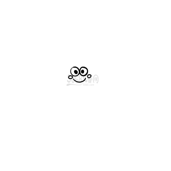 可爱的小青蛙简笔画手绘图